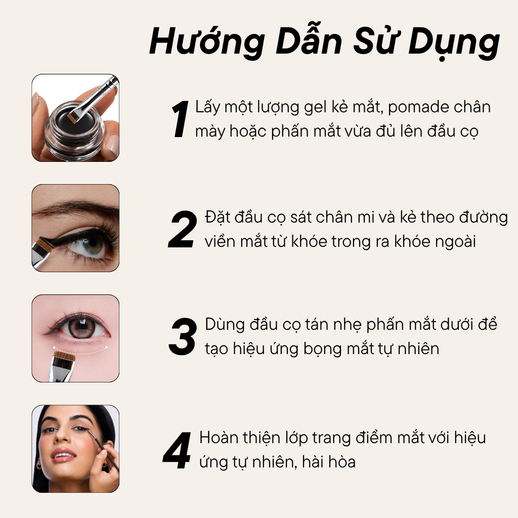 Cọ Kẻ Viền Mắt Trong BH Cosmetics Inner Eyeliner Brush BH317